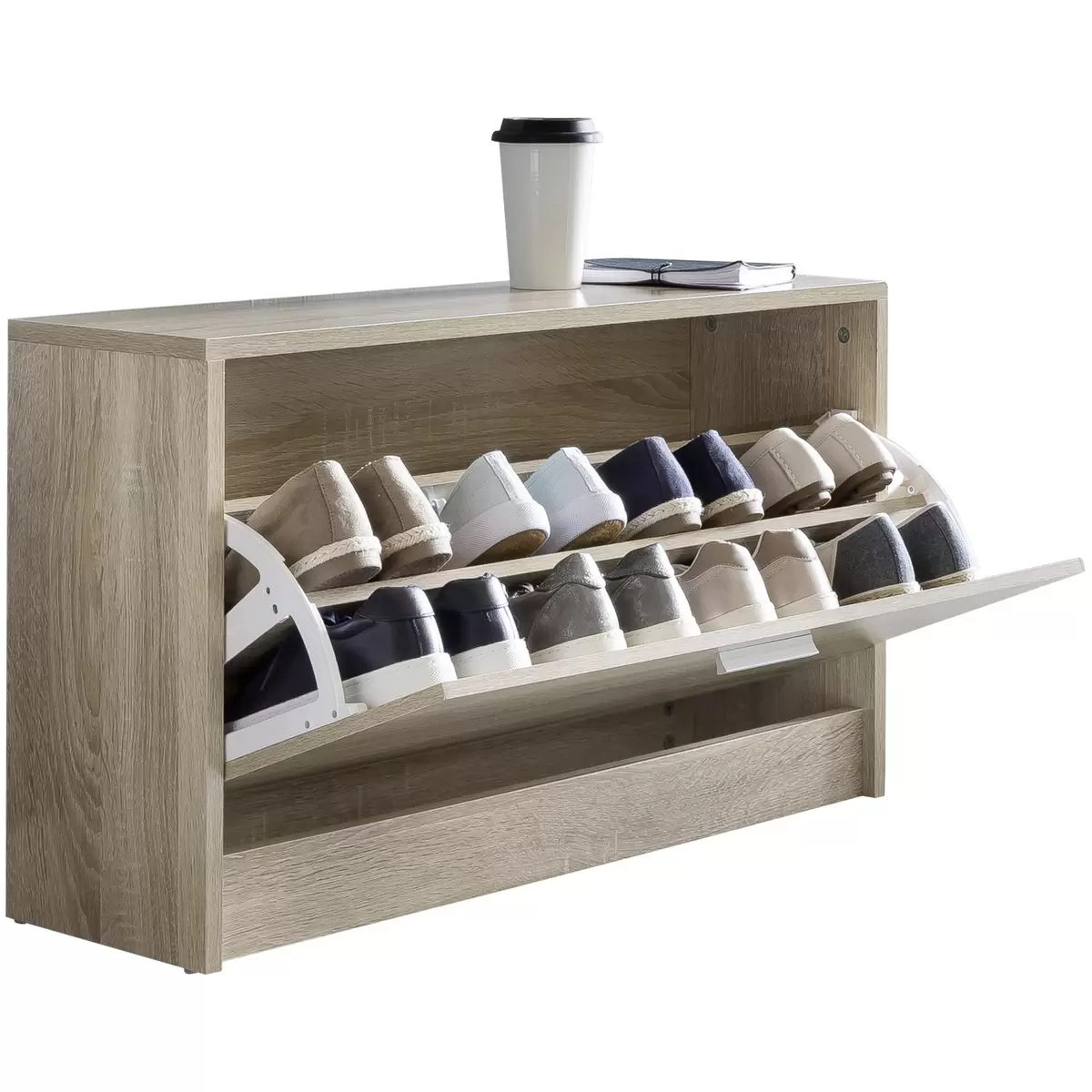 Schuhschrank Algeciras grau,Sonoma Eiche