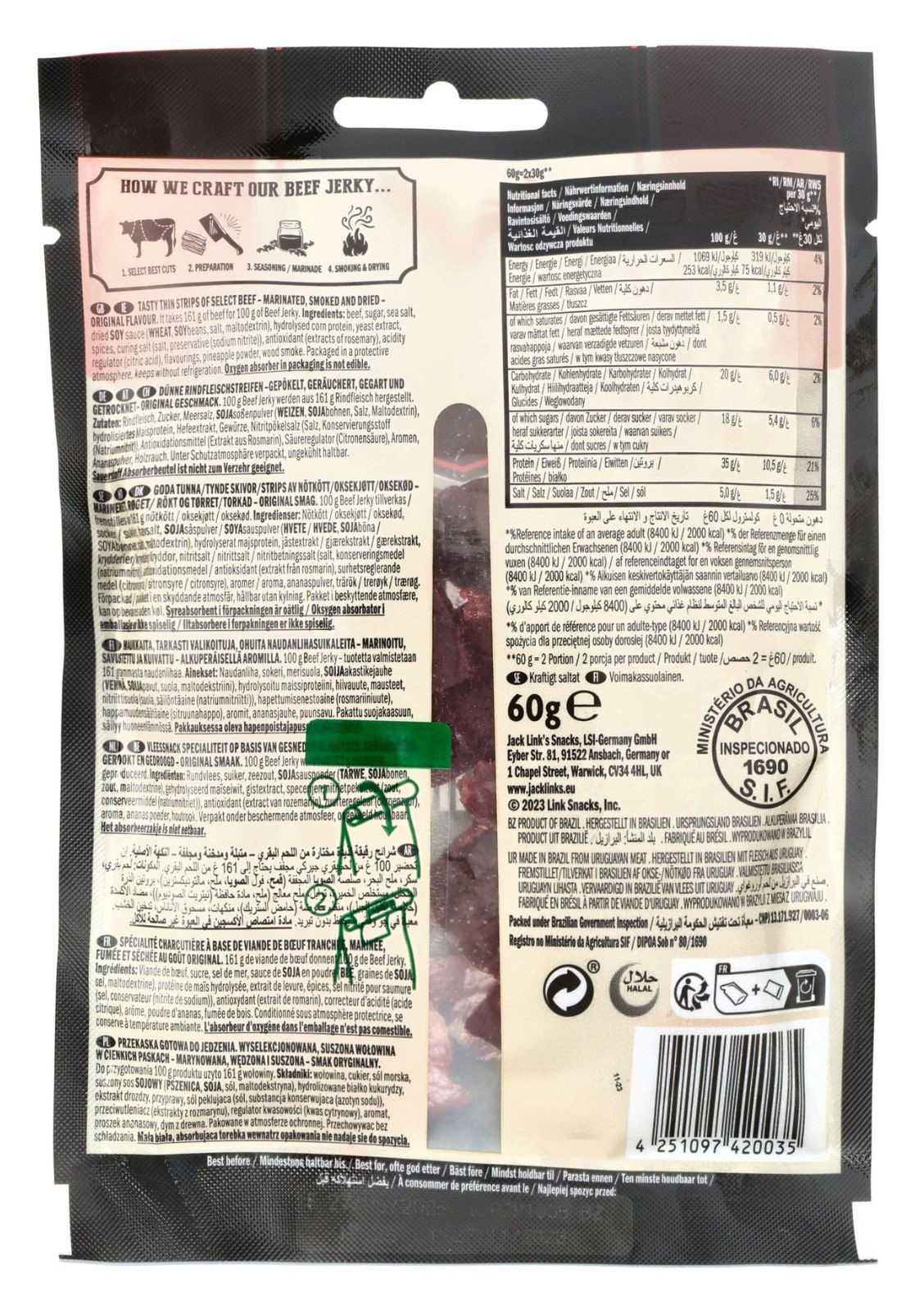 Carne seca Jack Link's 25g