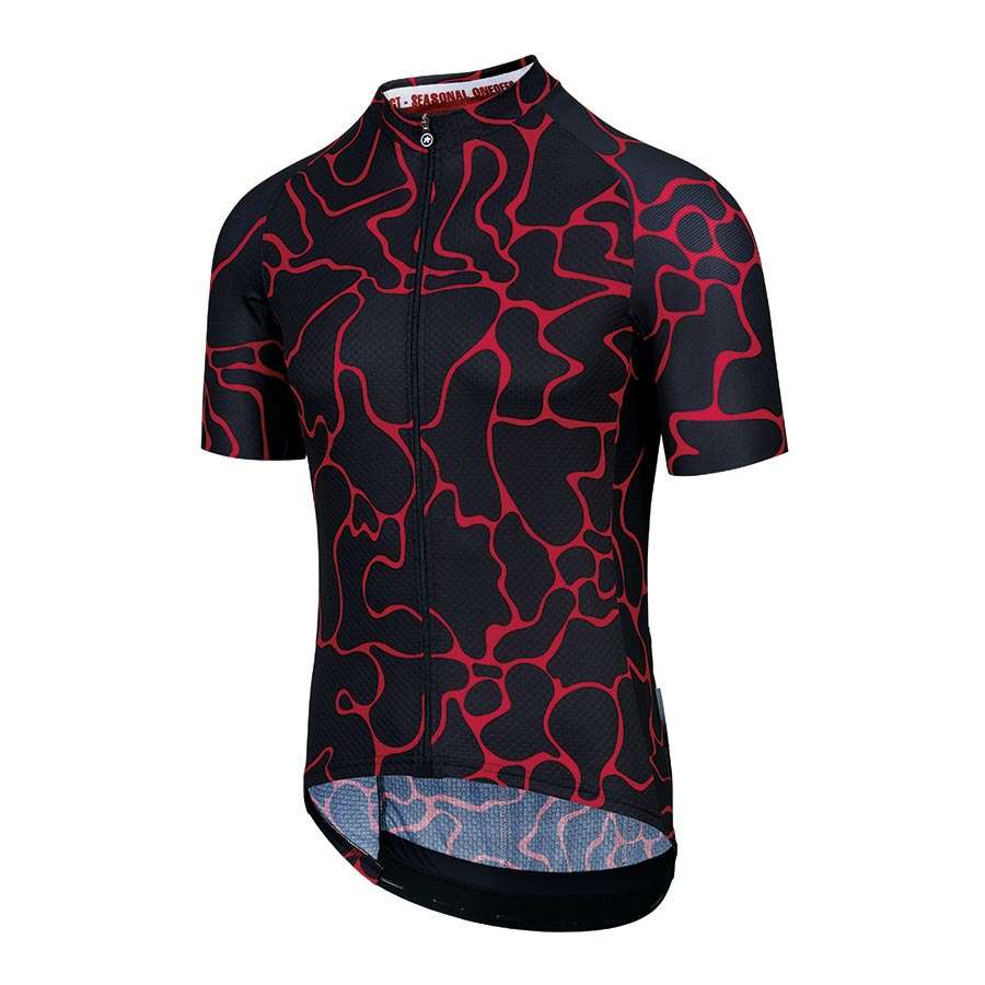 Assos MILLE GT Summer Voganski Fietsshirt Korte Mouwen Zwart/Rood Heren