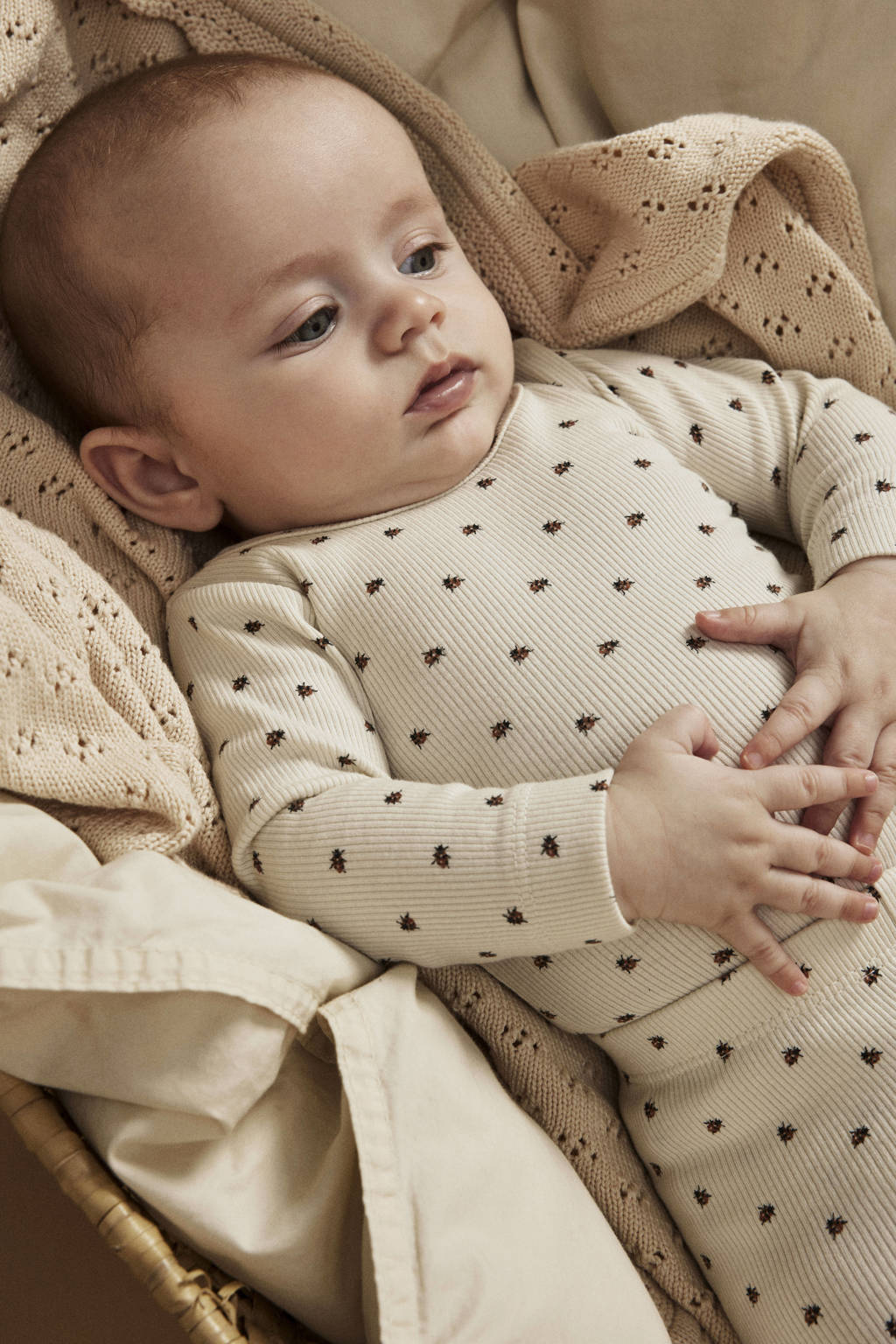 LIL' ATELIER slim babybroek ecru