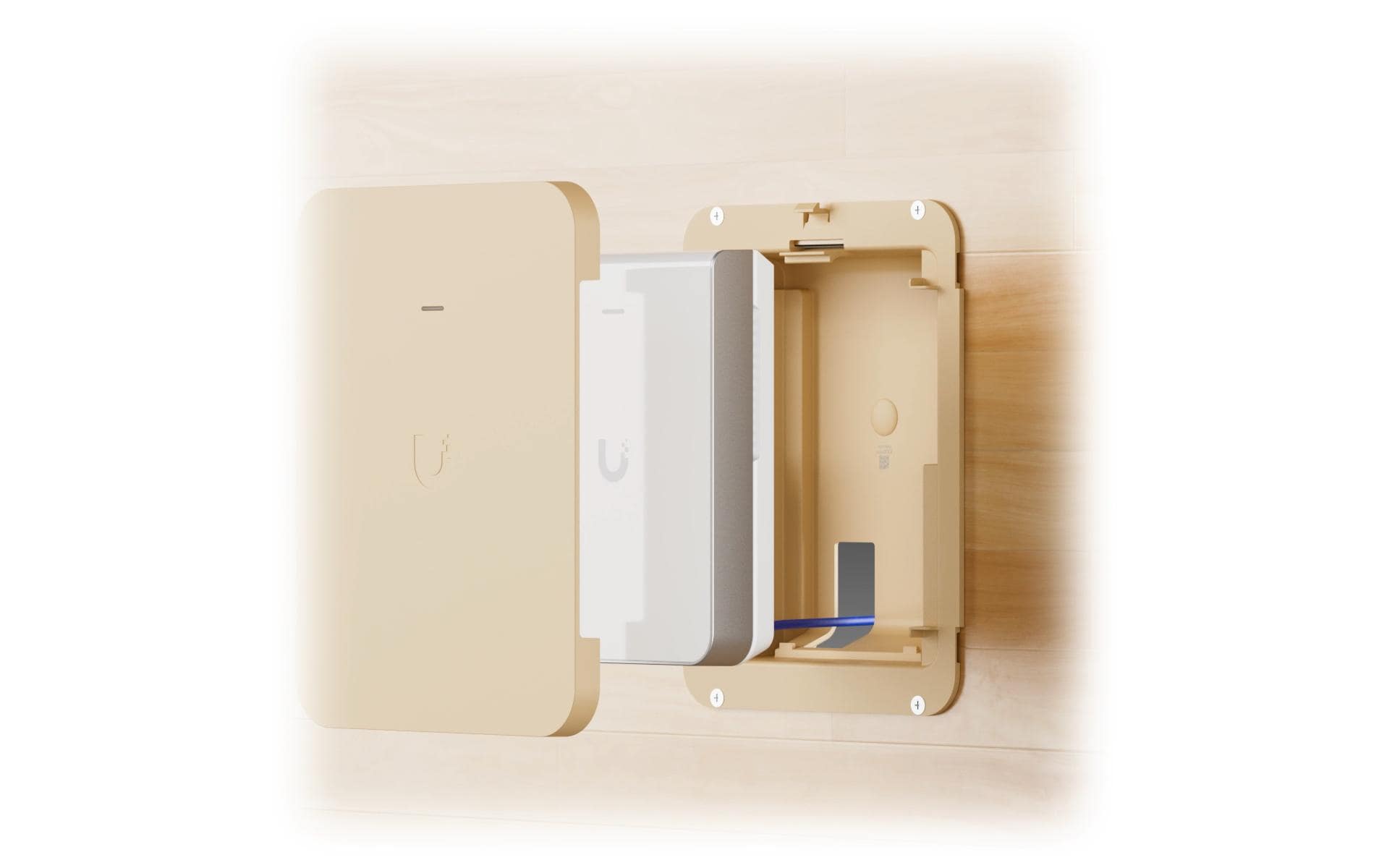 Montagekit UACC-U7-PRO-WALL-FMLackierbarer Montagesatz für das U7 Pro Wall, der eine nahezu unsichtbare, versenkte Installation ermöglicht