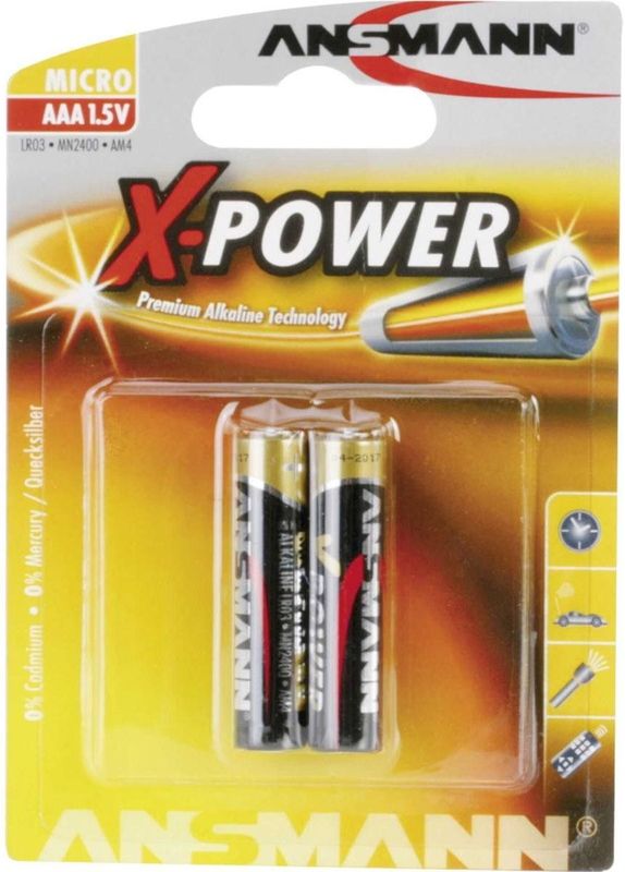 Ansmann 5015603 huishoudelijke batterij Wegwerpbatterij AAA Alkaline