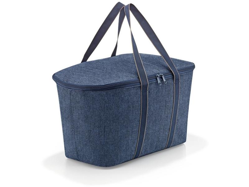 Reisenthel Kühltasche 20 l Herringbone Dark Blue Coolerbag mit Tragegriffen