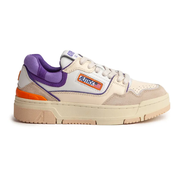 Autry Baskets CLC Low Cuir Bicolore | Violet