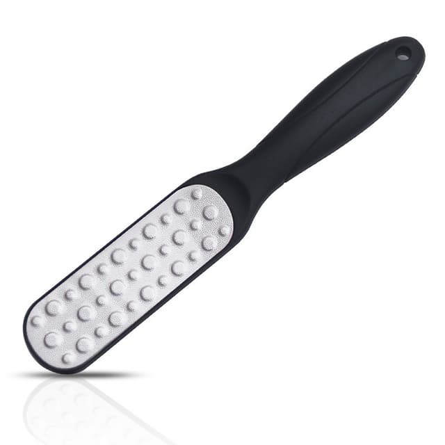 Fodfil i rustfrit stål Sort