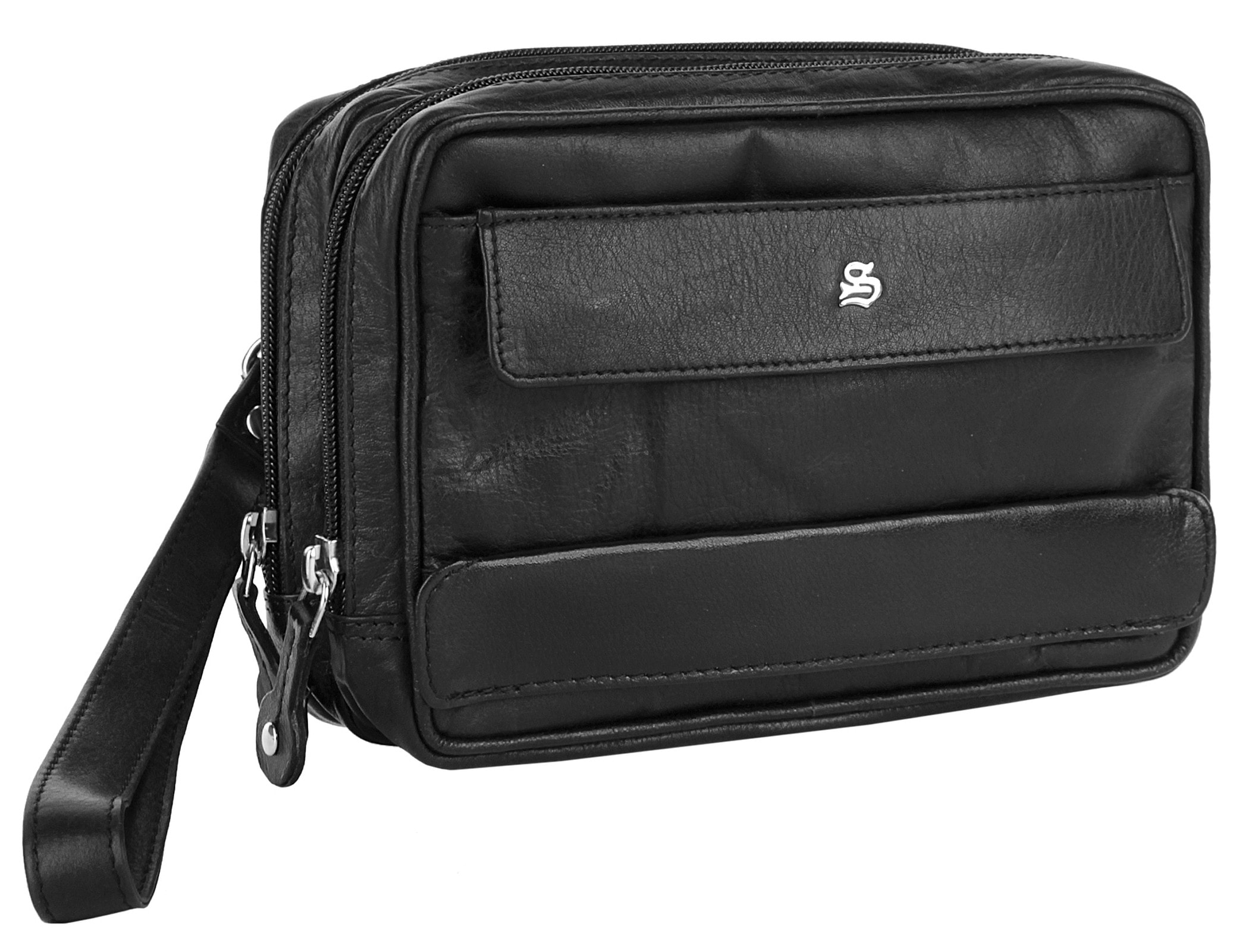 Szuna Handgelenktasche echt Leder
