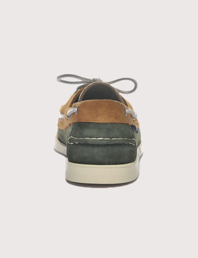 SEBAGO CHAUSSURES DOSKSIDES PORTLAND JIB VERT THYM TAUPE