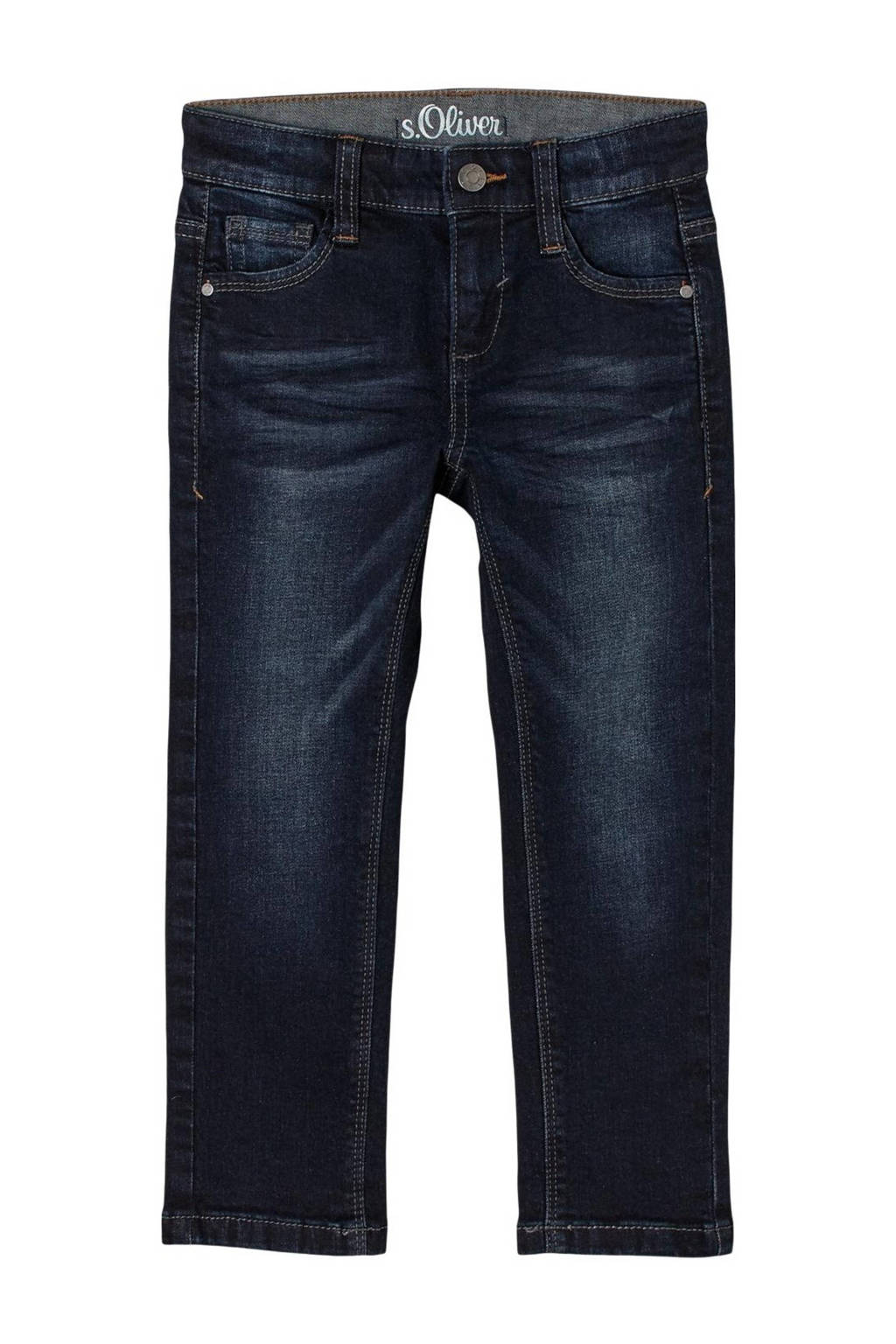 s.Oliver regular fit jeans donkerblauw