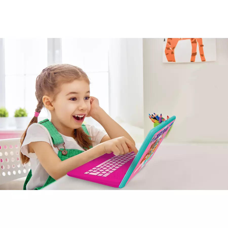 LEXIBOOK Paw Patrol Zweisprachiger Laptop, Englisch und Deutsch