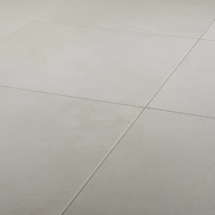 Carrelage sol blanc 60 x 60 cm Floated