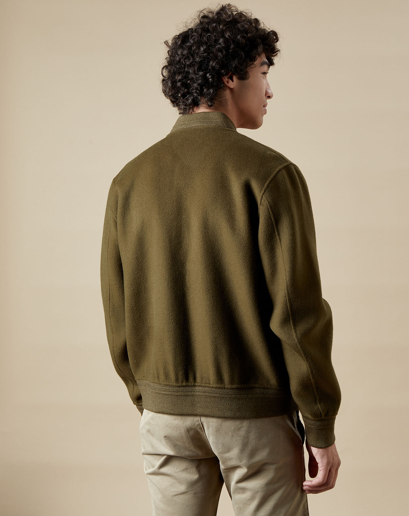 Hartford Blouson en Laine mélangée Dan army