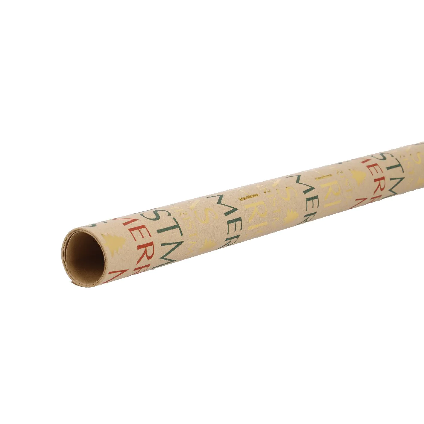 Weihnachtsgeschenkpapier Schrift-Motiv - 2 m