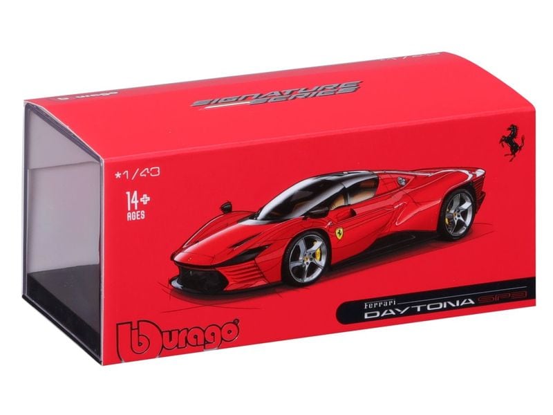 BBurago Ferrari Daytona SP3 Rot 1:43 Sammlermodell im Massstab 1:43