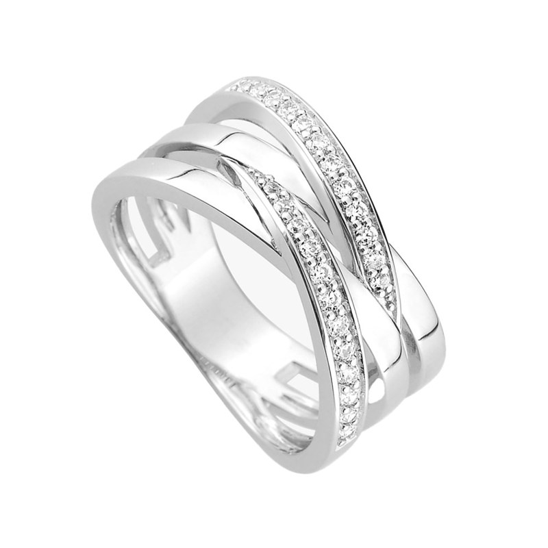 Bague femme - Oxyde de zirconium - Argent 925