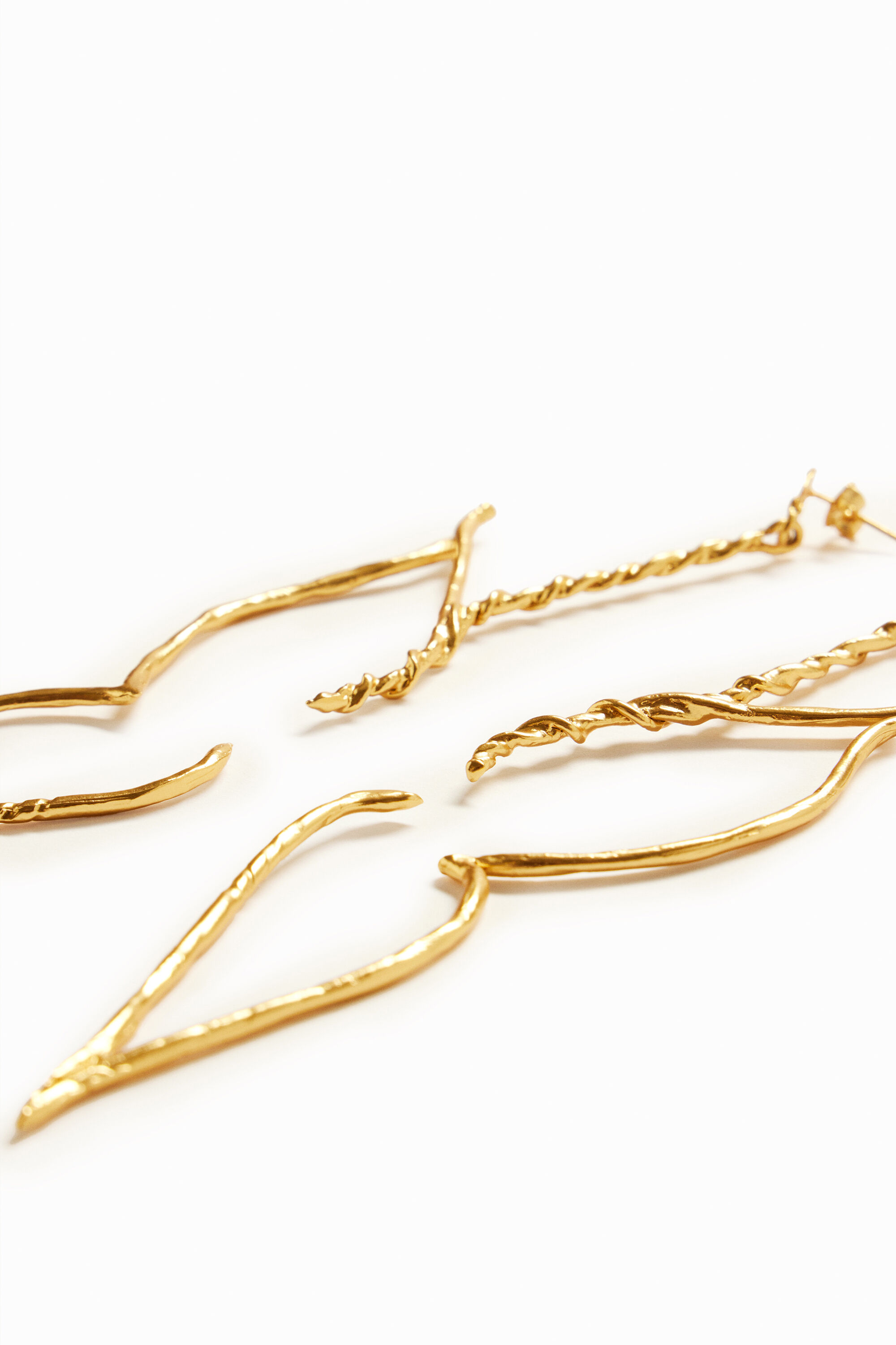 Boucles d'oreilles papillons XL plaquées or Zalio