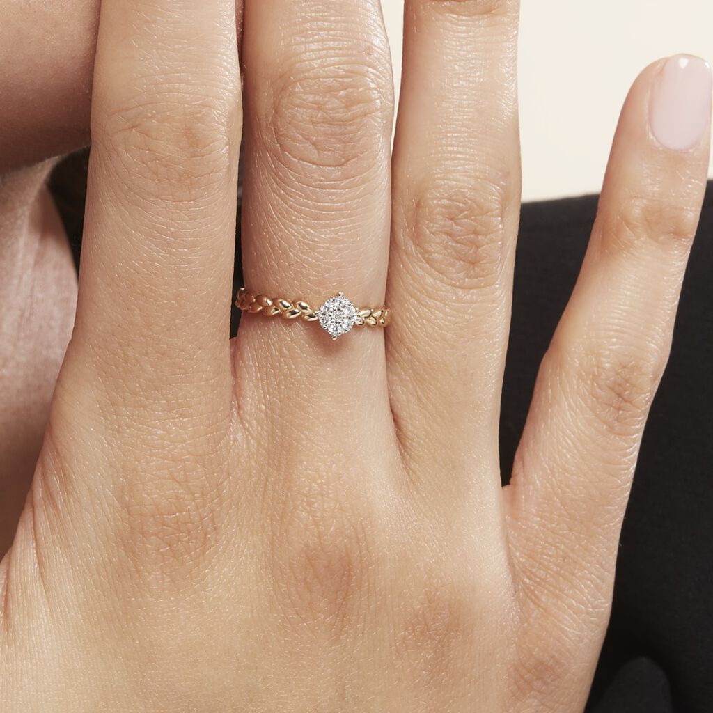 Bague Or Jaune Adlai Diamants