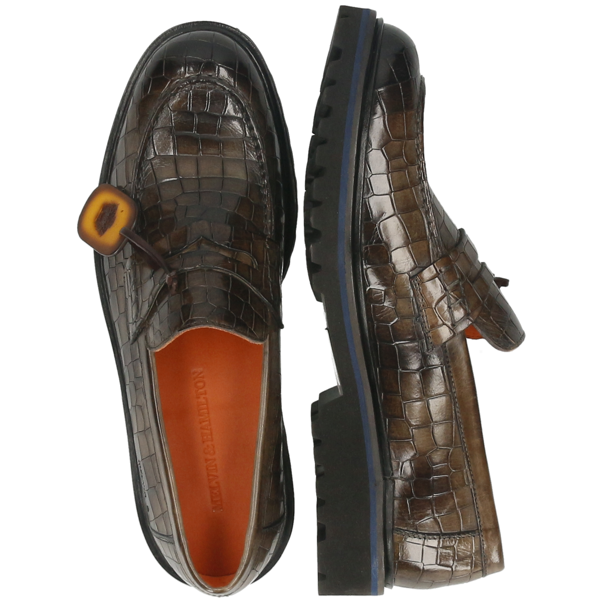 PIERCE 9 - Mocassins à semelle plateforme | Marron