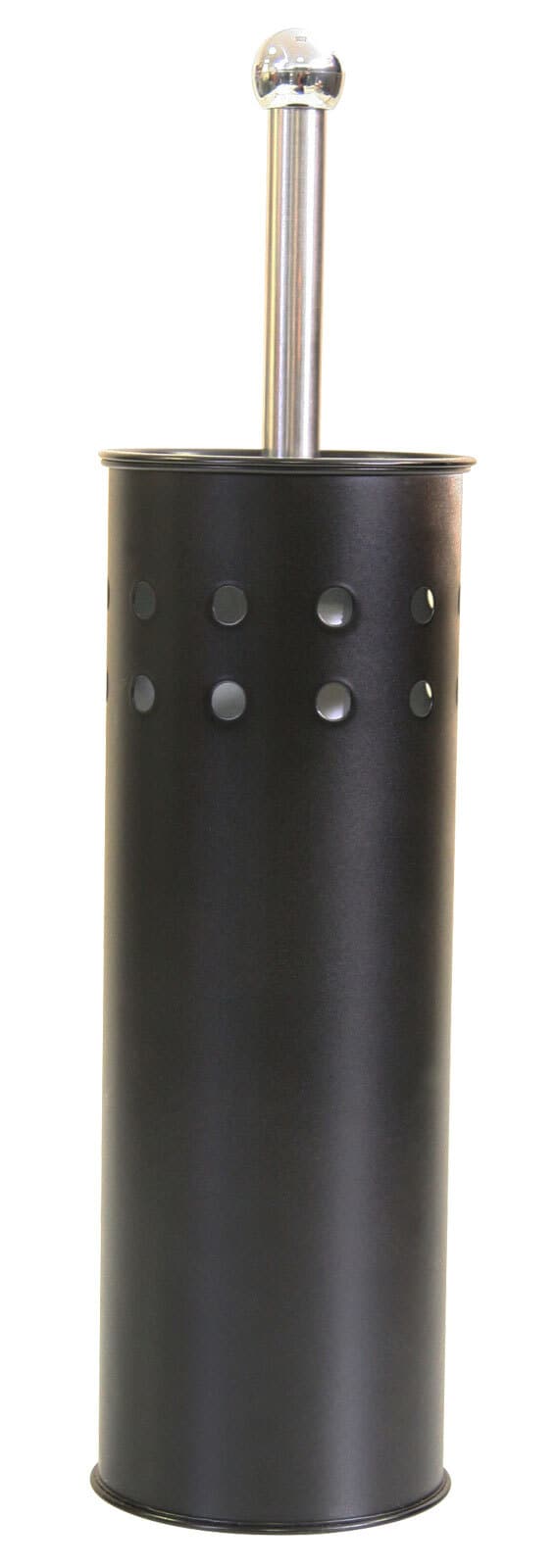 Edelstahl WC-Garnitur Darlina 42 cm schwarz