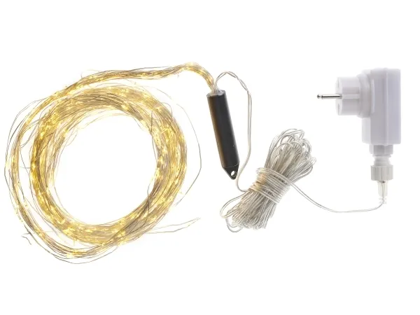 Sirius Knirke - 200 LED - Klar/Sølv