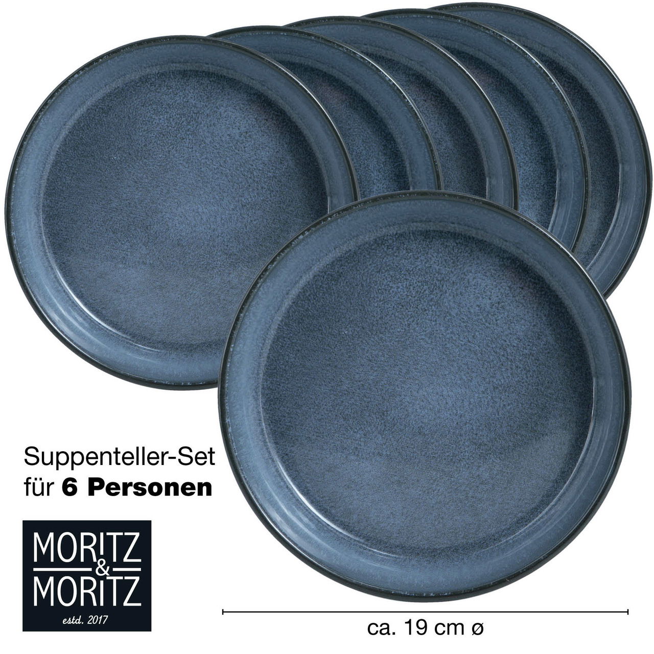 Moritz & Moritz Suppenteller 6-tlg. DIGITAL