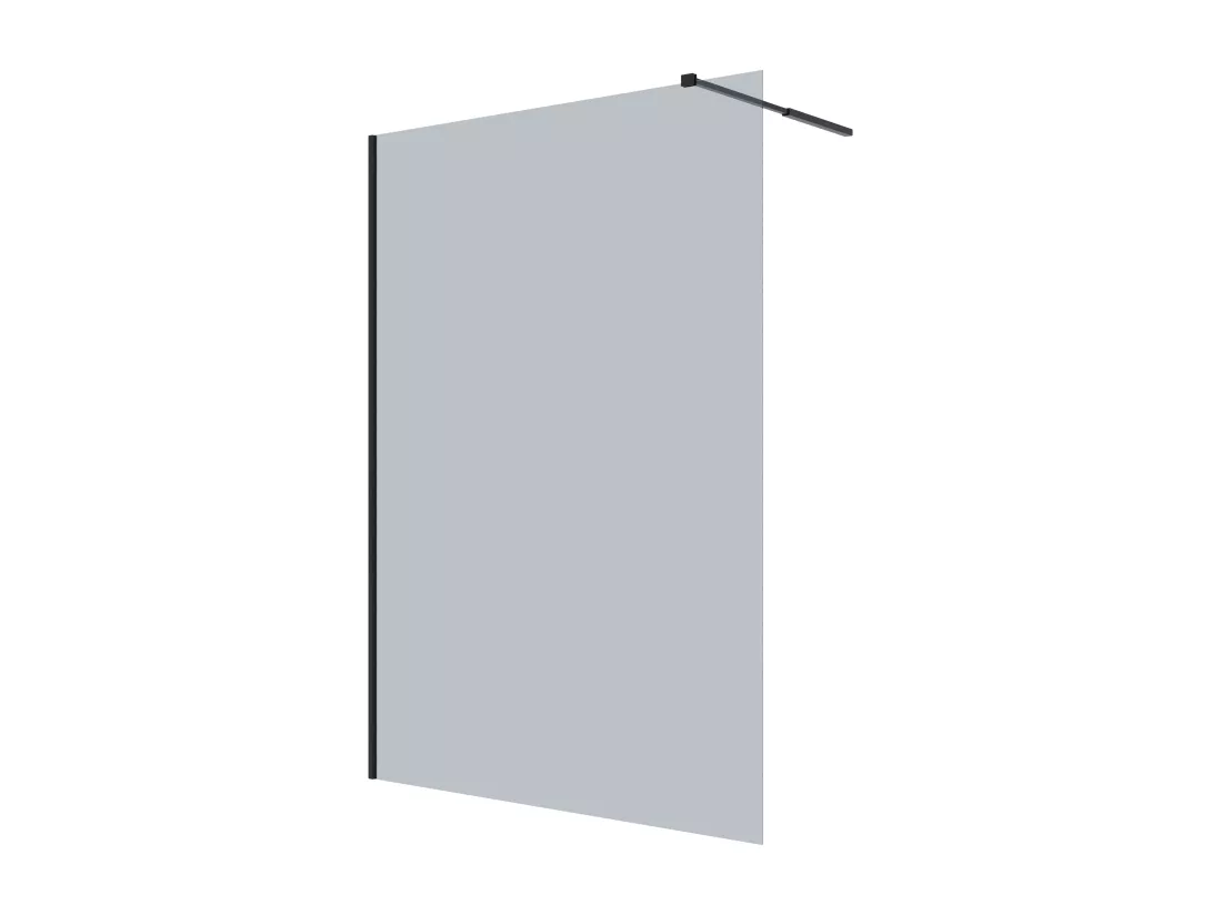 Paroi de douche à l'italienne - Verre fumé gris - 140x200 cm - MALIKA II