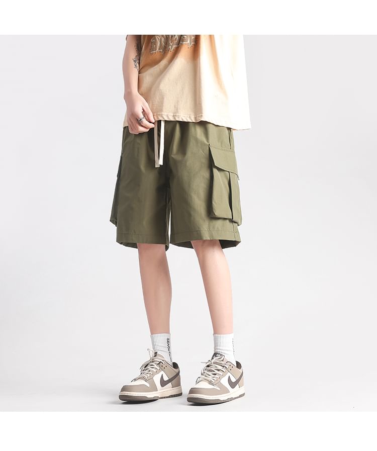 blastealle - Cargoshorts met trekkoord in de taille en wijde pijpen