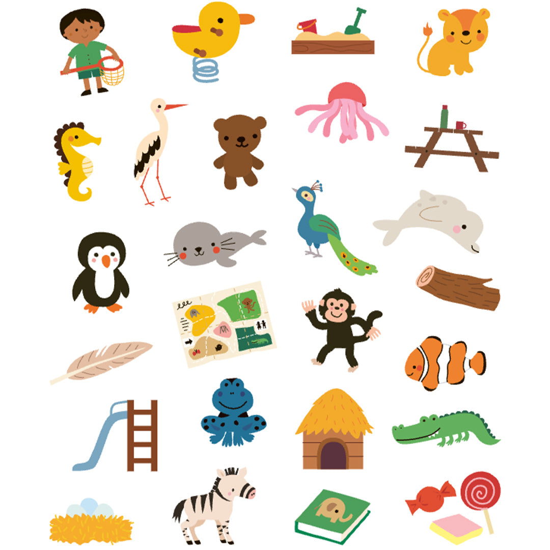 Uitgeverij deltas stickerboek - in de dierentuin