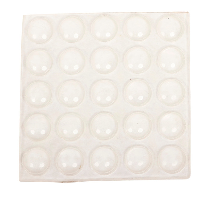 Anslagsdæmpere Ø8 mm transparent 25 stk.