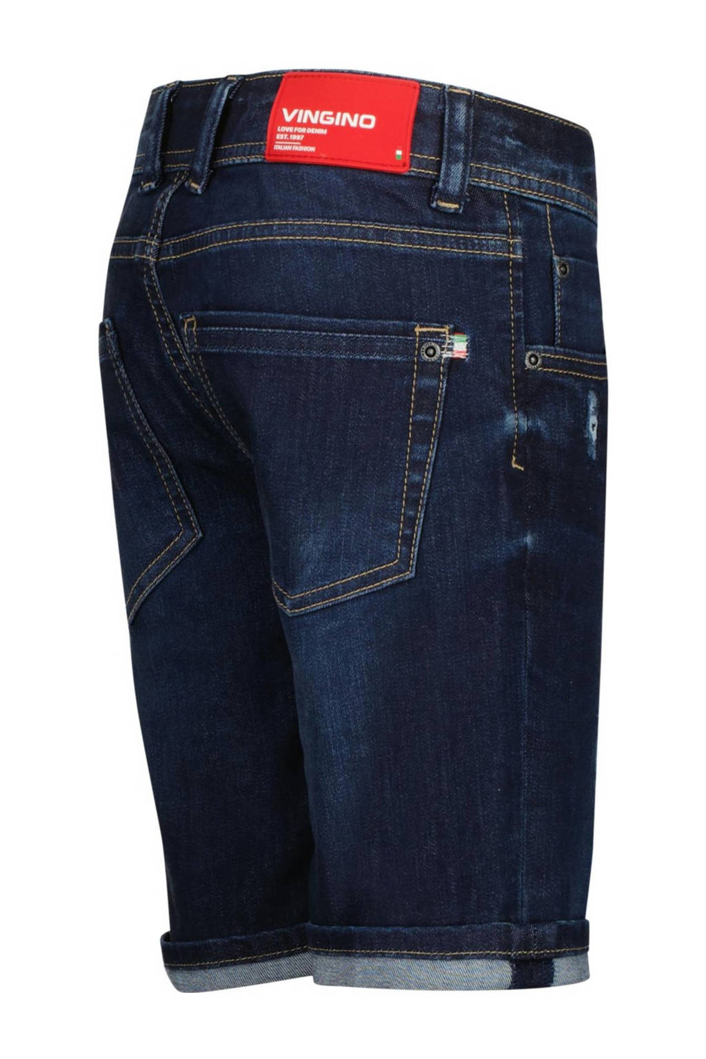 Vingino denim short Curzio Damage cruziale blue