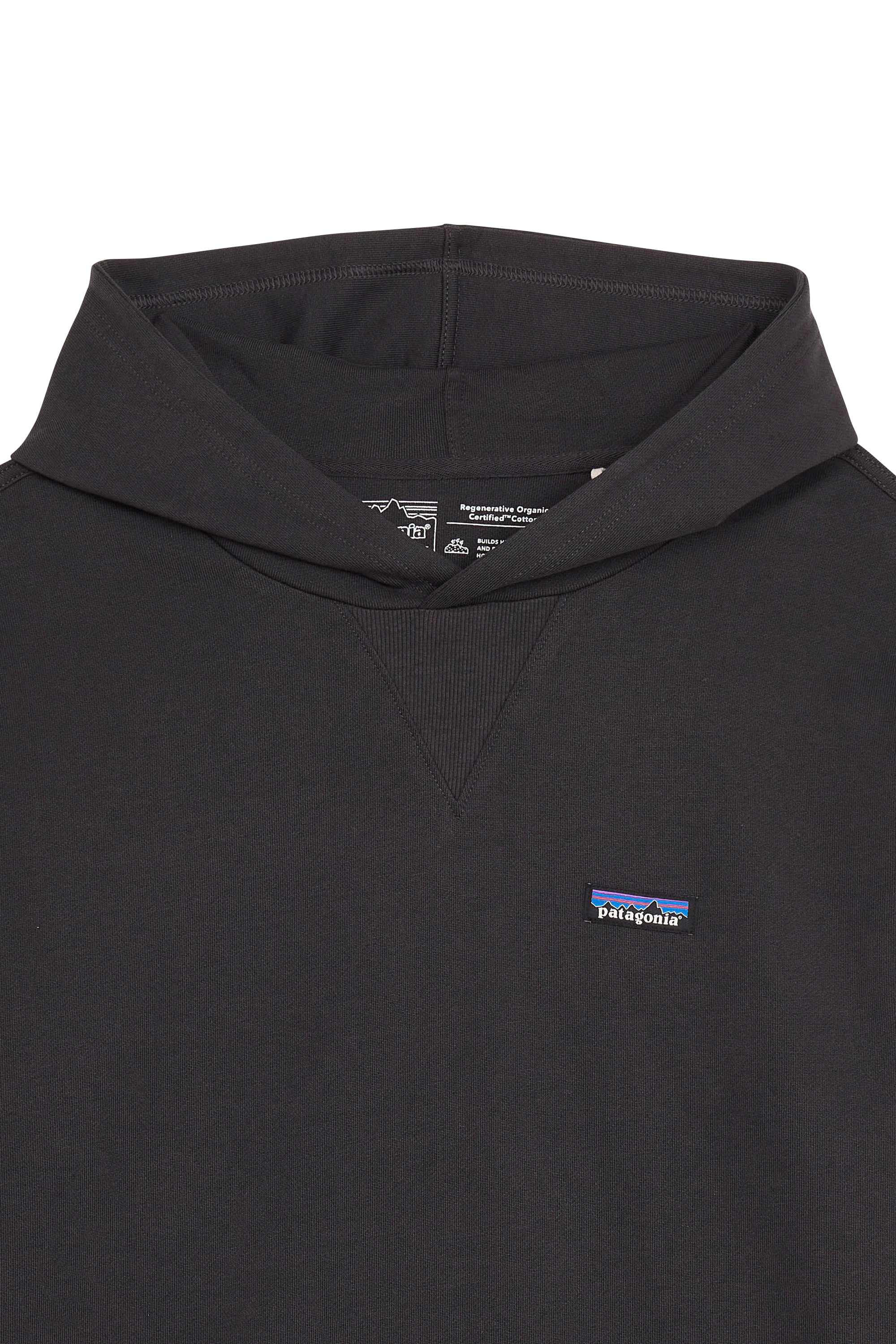 PATAGONIA Hoodie Regenerative Organic Certified Cotton Hoody Sweatshirt Noir