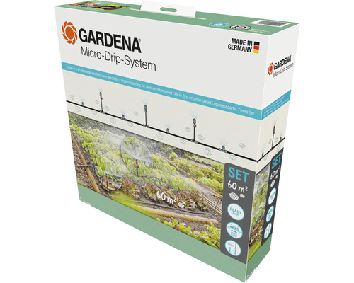 GARDENA Micro-Drip Startset bewateringsset voor groente-/bloembedden (tot 60 m²)