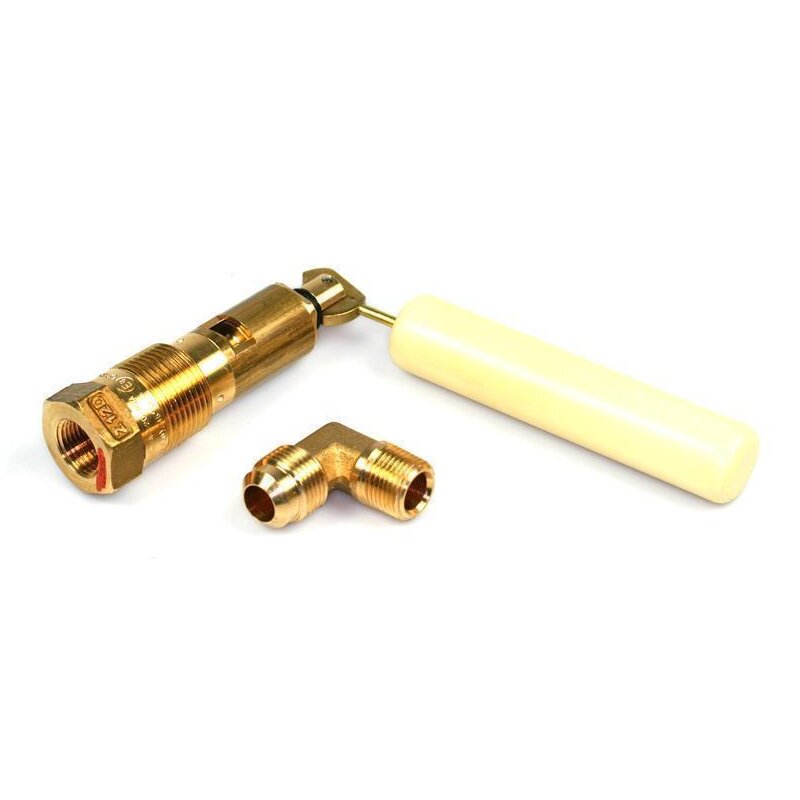 Füllstopventil 80% für Gastankflaschen mit 90° Winkel h. 600 mm x 0° (27-30L)