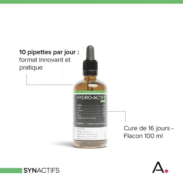 Aragan - Synactifs - HydroActifs - Drenante - Promove a eliminação - 100ml