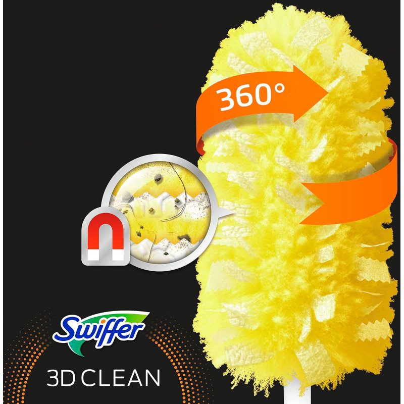 Recharge Plumeau Swiffer 3D Clean - Boîte de 5