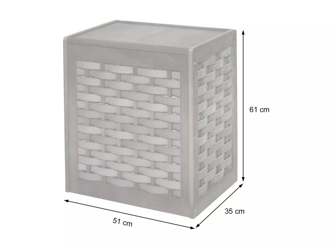 Panier à linge MCW-G37, blanc