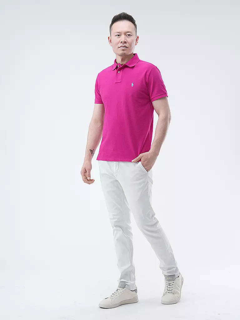 POLO RALPH LAUREN Poloshirt Custom Slim Fit pink