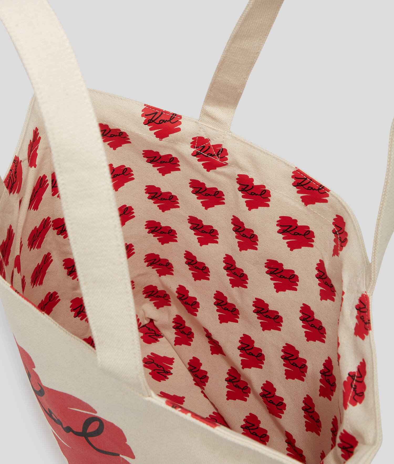 SAC CABAS RÉVERSIBLE K/HEART - Naturel
