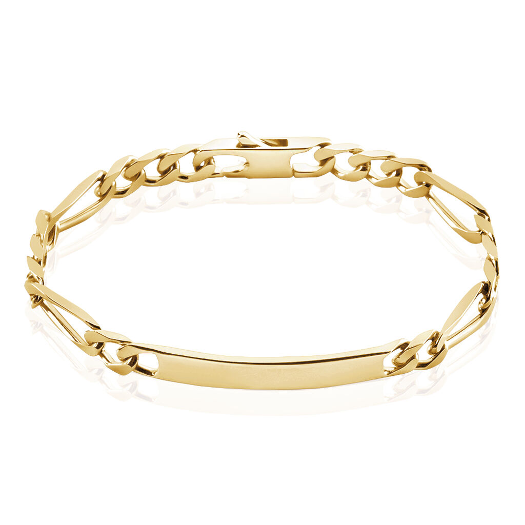 Bracelet Identité Bixente Plaqué Or Jaune
