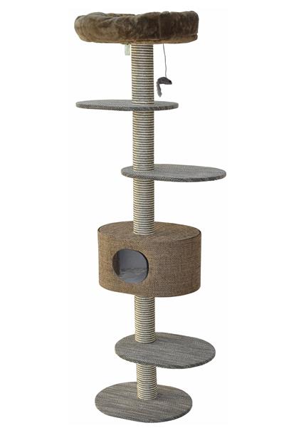 Nanook Wandkratzbaum Kamala braun 45 x 35 x 224 cm