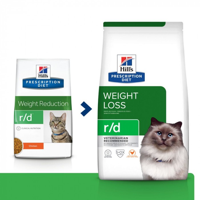HILL'S Prescription Diet r/d Weight Loss au Poulet - Croquettes pour chat