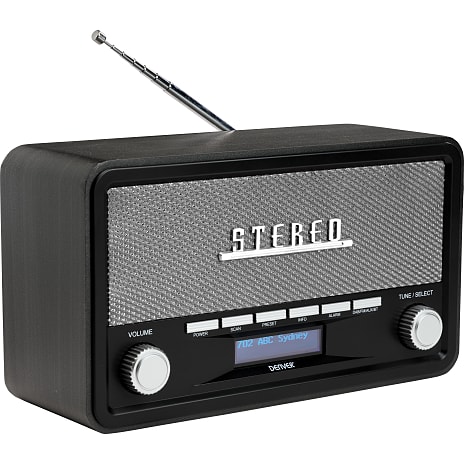 Denver DAB-18 DAB+/FM radio - mørkegrå