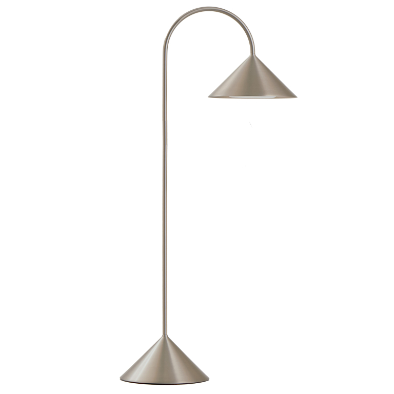 Frandsen Grasp tafellamp H72 LED oplaadbaar Brushed Stainless Steel