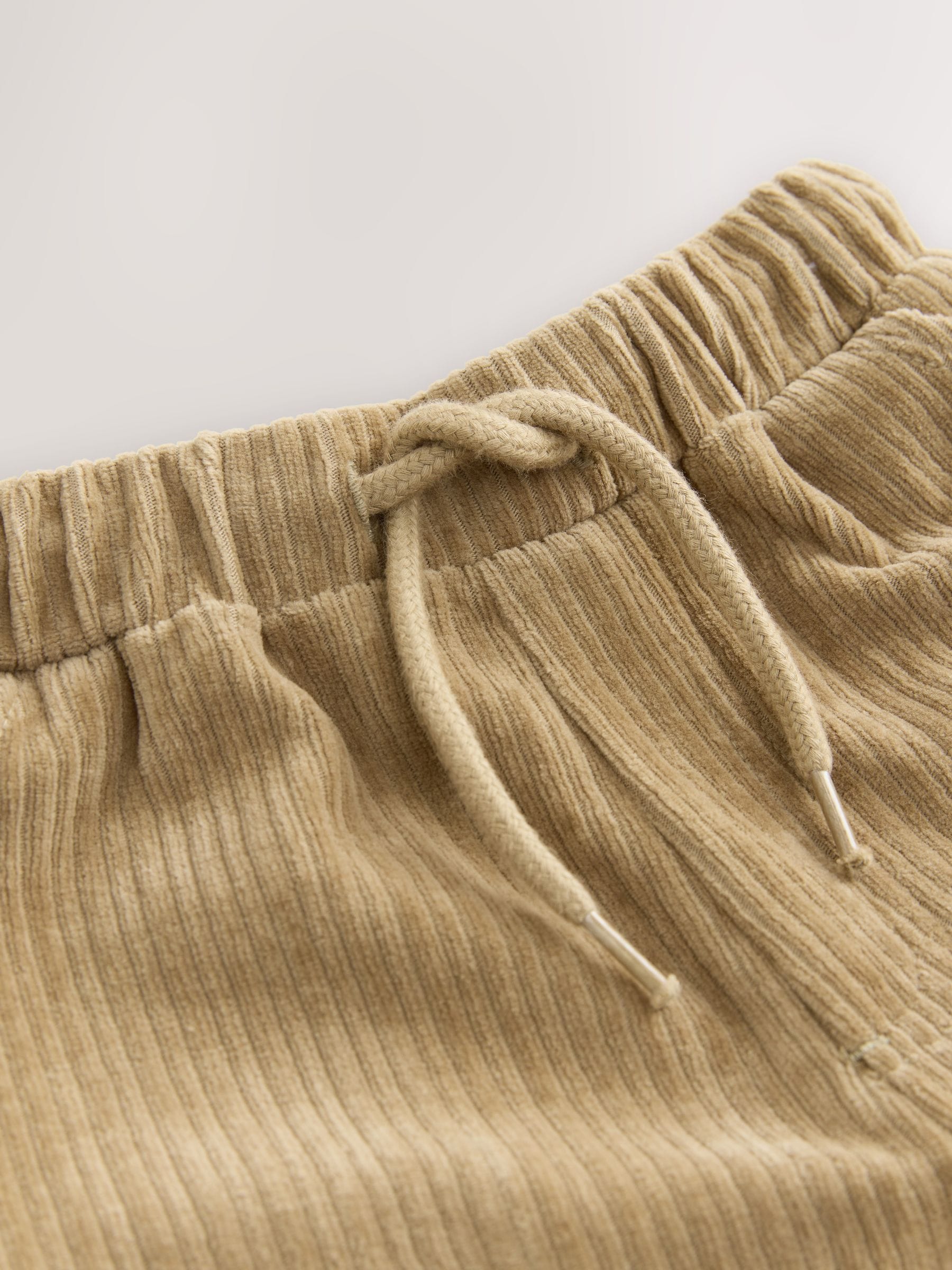 Lichtbruin - Jersey corduroy joggingbroek (3mnd -7jr)