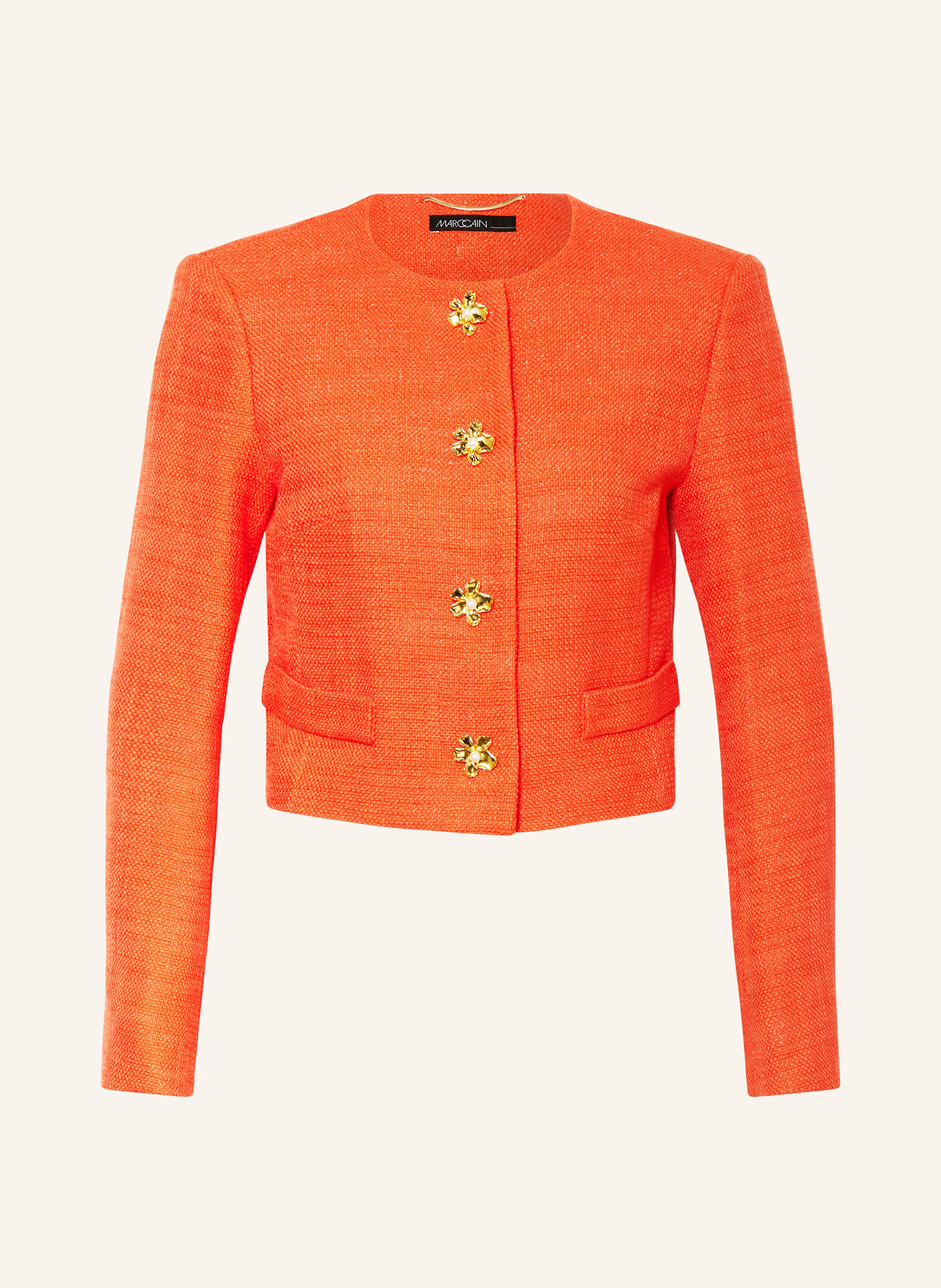 MARC CAIN Kastenjacke aus Tweed mit Glitzergarn