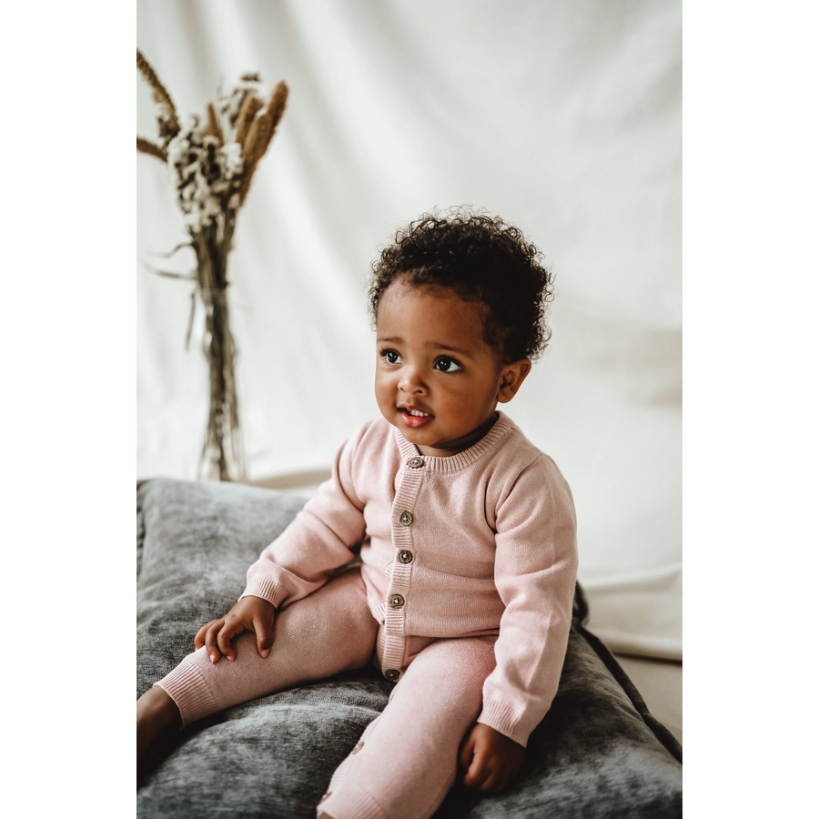 kindsgard Strickoverall strikka Feinstrick rosa