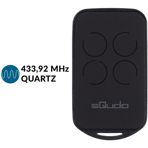 Comando Garagem Multi Frequência Auto-ajustável P/ Frequências Quartz e 433,92 Mhz Squdo - SMART-Q4