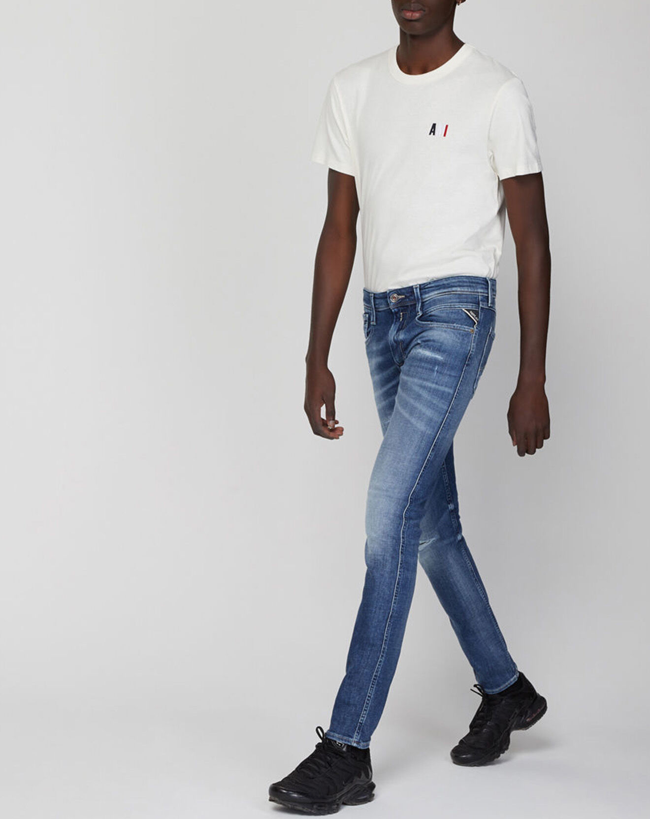 Replay Jean Slim Aged 10 Yo Destroy bleu