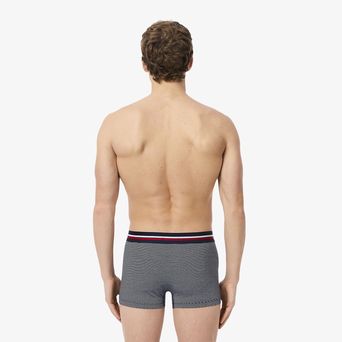 LACOSTE<br>Conjunto de 3 cuecas boxer de algodão elástico
