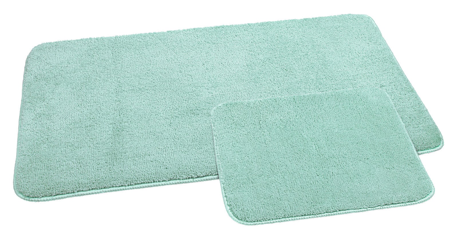 Badgarnitur Micro Duo 50x50/60x100 cm Polyester salbei