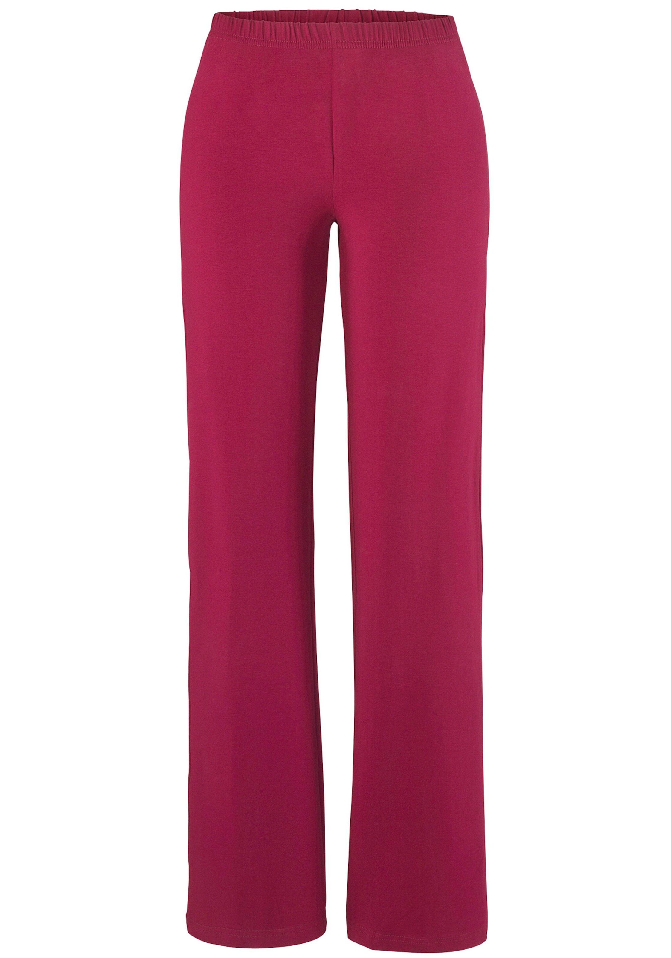 Jazzpants in 1x schwarz, 1x himbeere